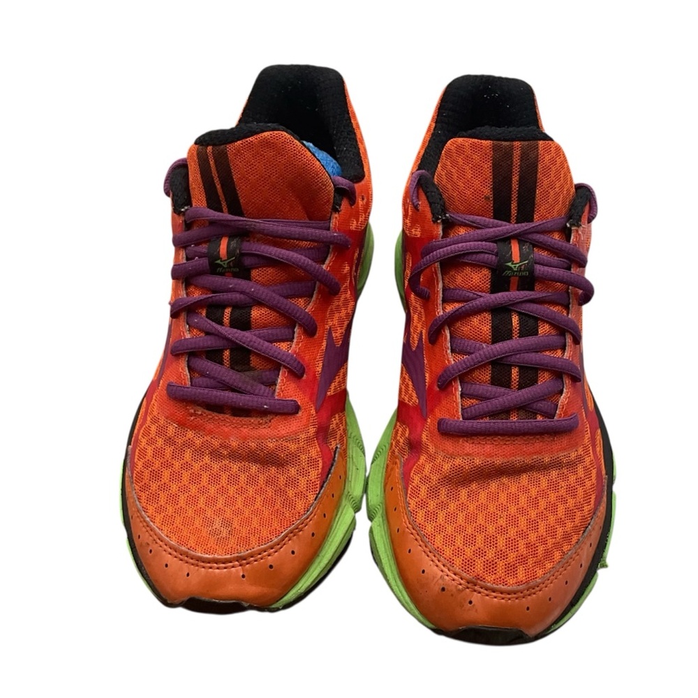 Mizuno Orange and Purple Athletic Shoes size 8